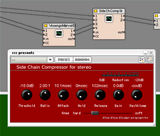 a routing example for a key-in compression effect